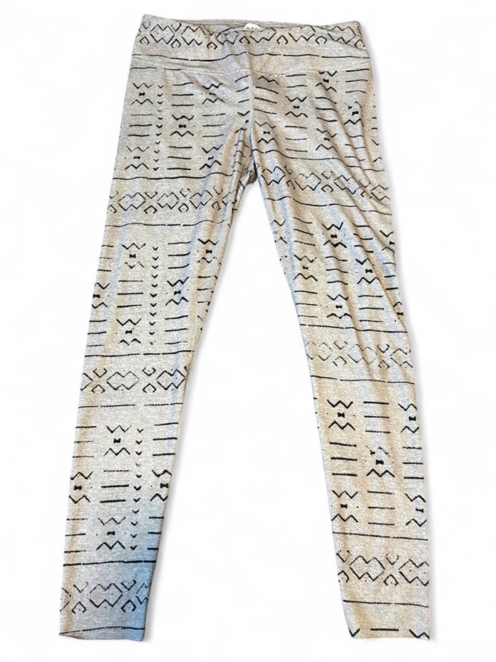 Burton Aztec Geometric Knit Base Layer Leggings Heather Grey Women's Size S